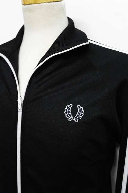 Twin Taped Track Jacket - Navy / White - The Third Estate Ltd